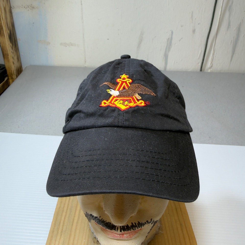 Anheuser-Busch‎ St Louis Brewery Tour Black Cotton Baseball Cap Hat K-Products